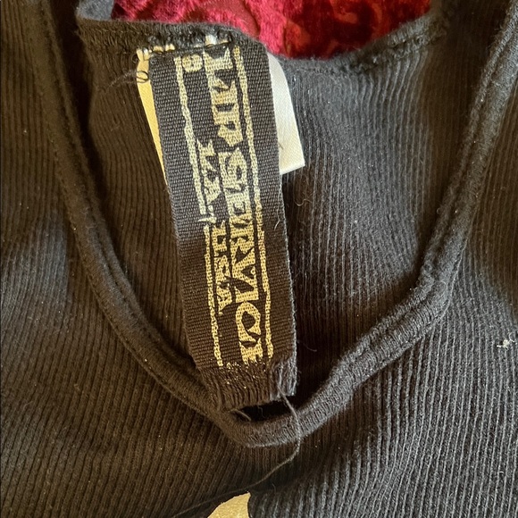 Lip Service Skull and Dagger Black and White Tank Top M - Picture 2 of 5